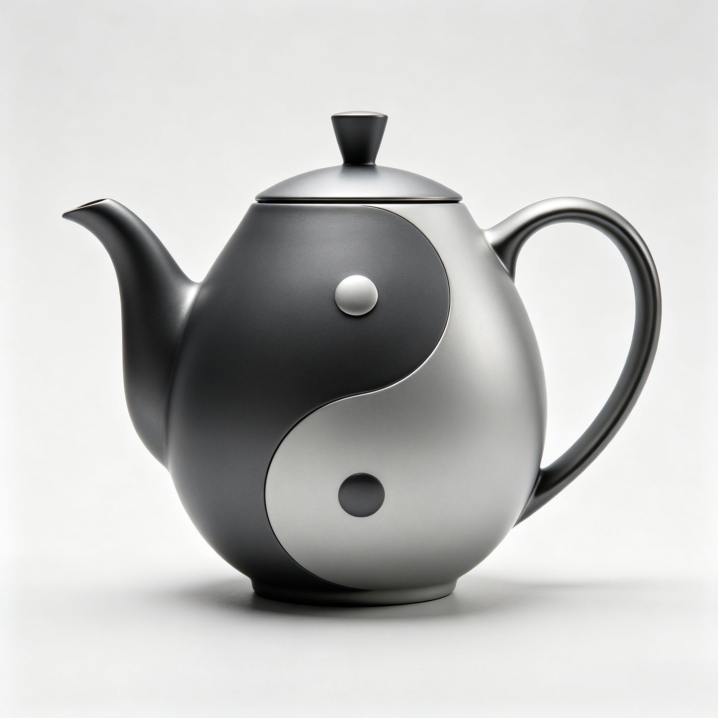 Tai Chi Black Pottery Teapot