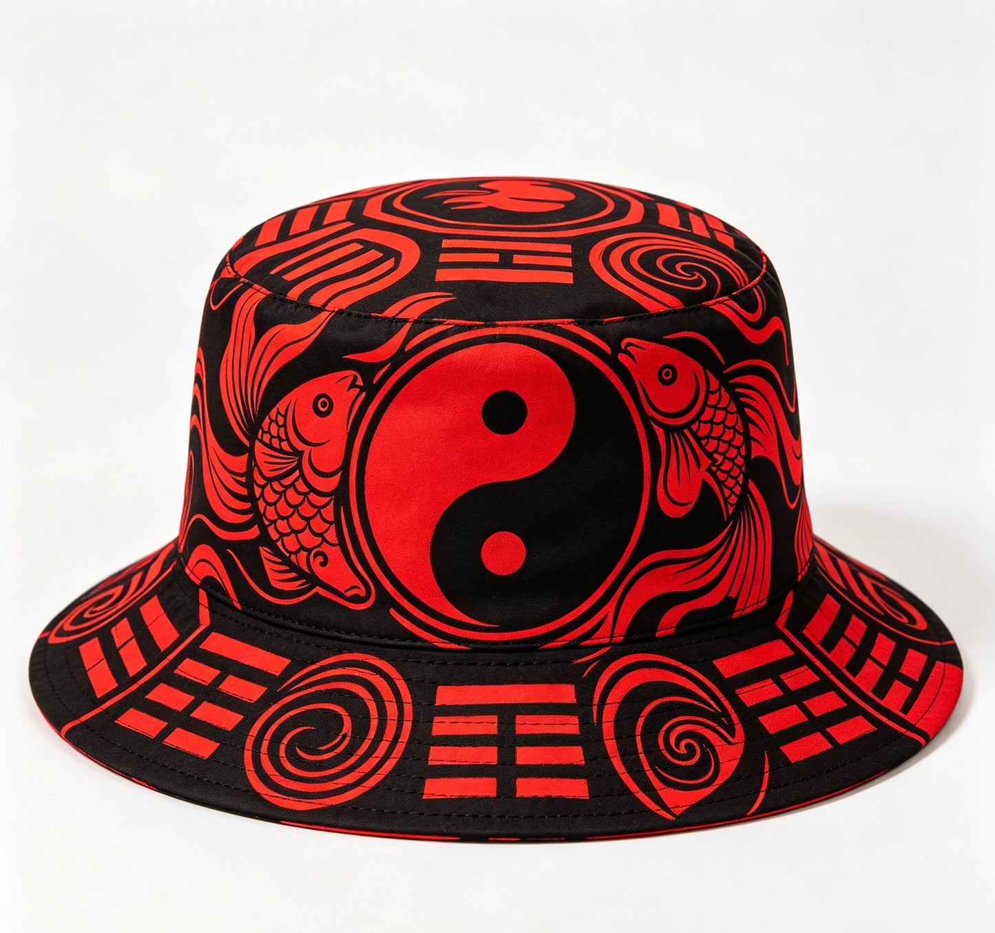 Tai Chi Pattern Hand Embroidered Hat