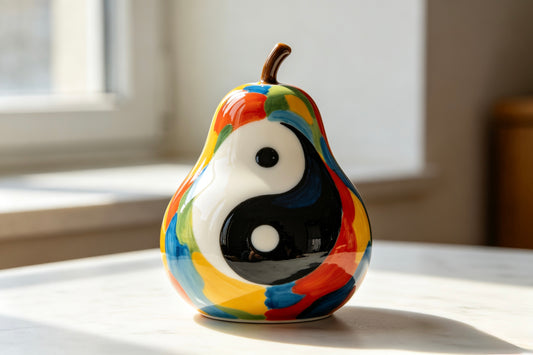 Tai Chi Ceramic Fruit Ornament