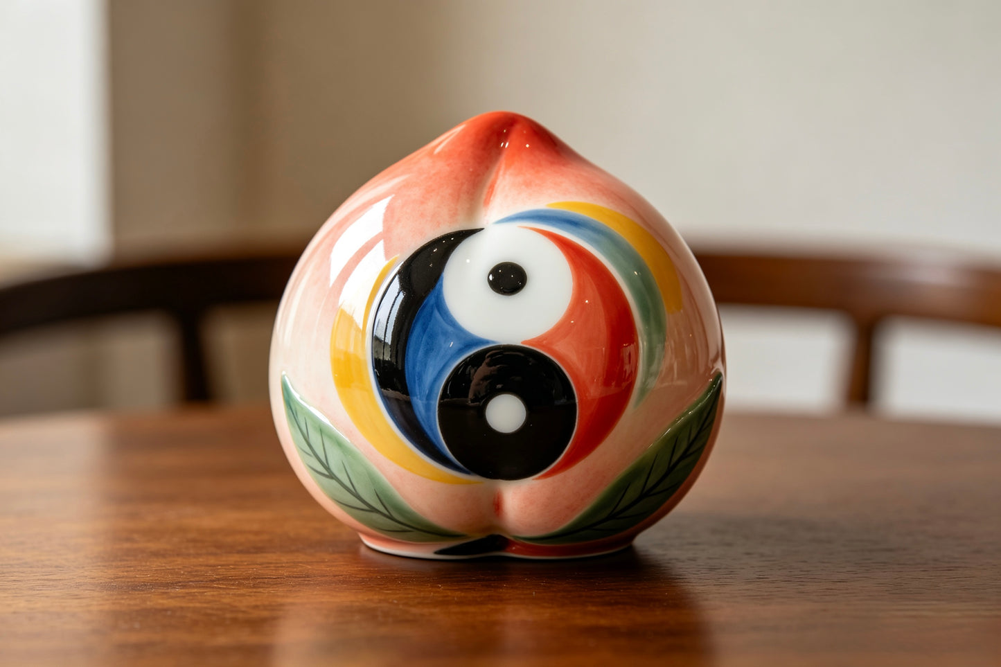 Tai Chi Ceramic Fruit Ornament