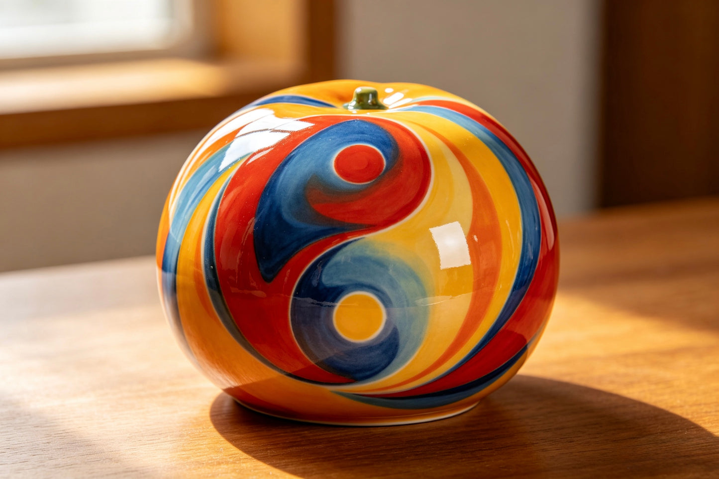 Tai Chi Ceramic Fruit Ornament