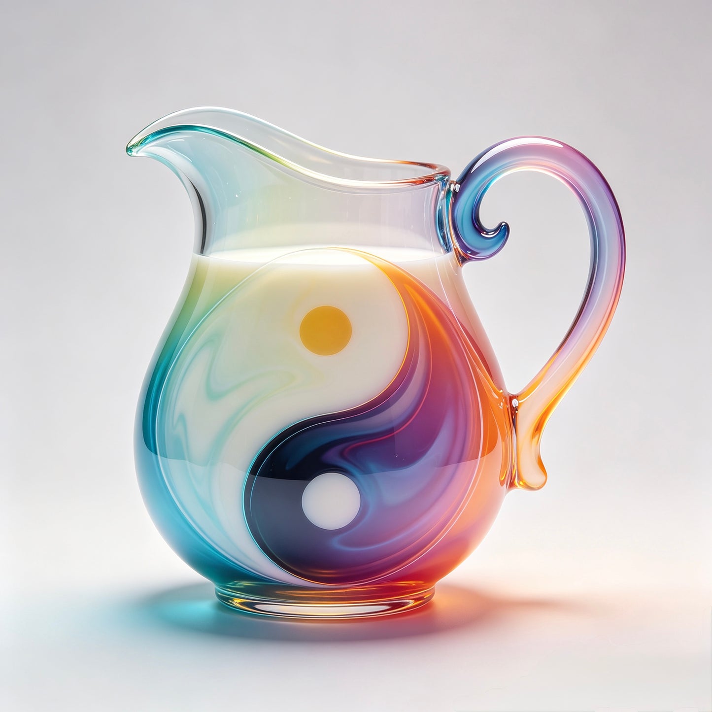 Tai Chi Glass Wide-Mouth Pot