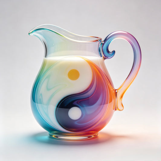 Tai Chi Glass Wide-Mouth Pot