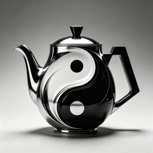 Tai Chi Classic Black Porcelain Pot