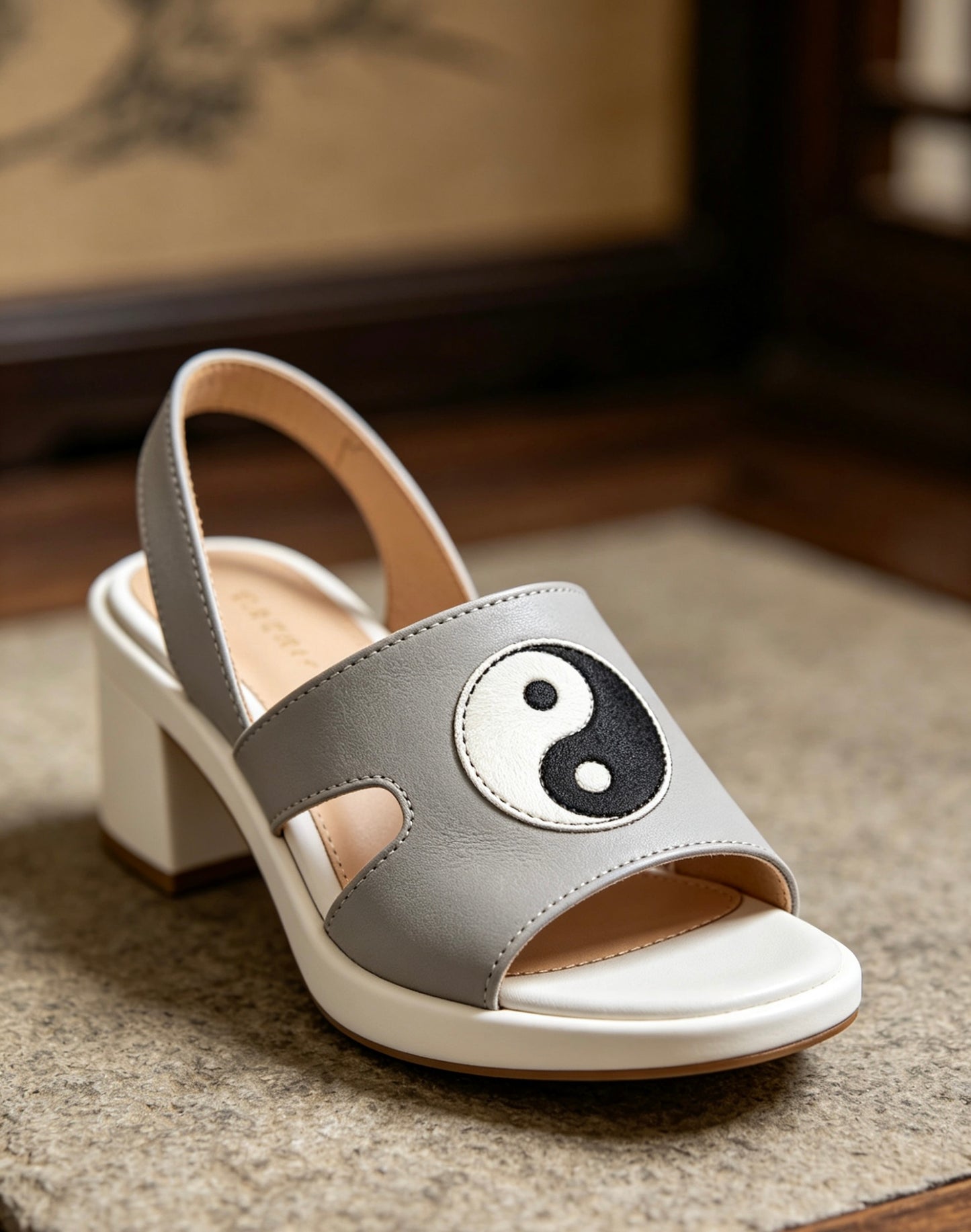 Tai Chi leather sandals crafted