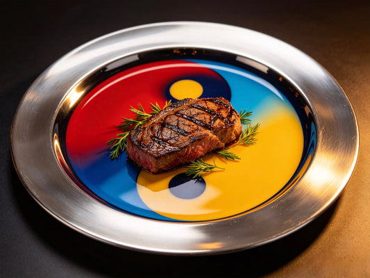 Tai Chi Metal Dinner Plate