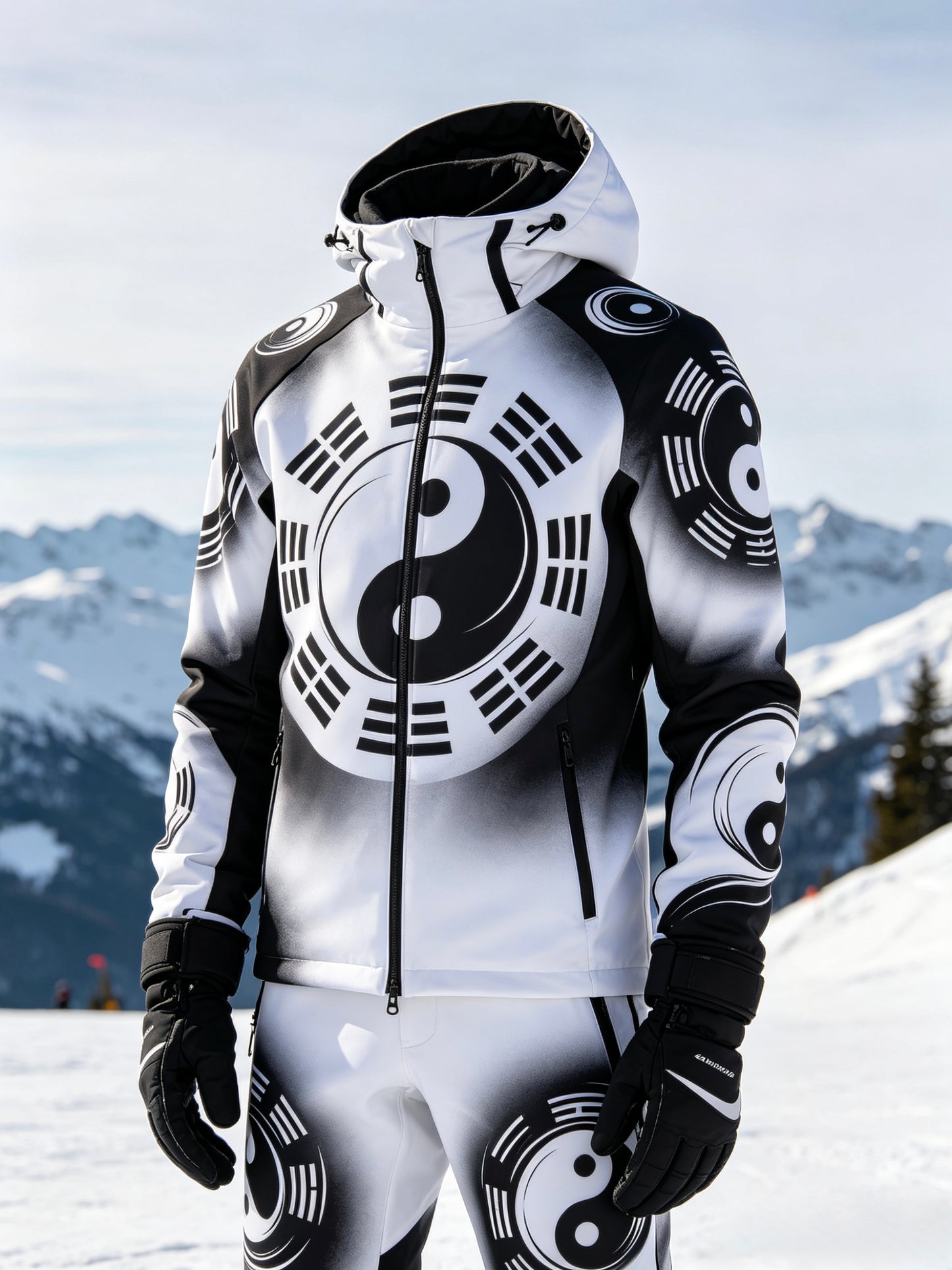Tai Chi Pattern Ski Suit