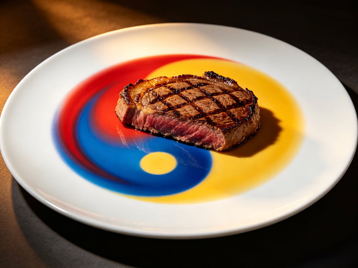 Tai Chi Main Course Porcelain Plate