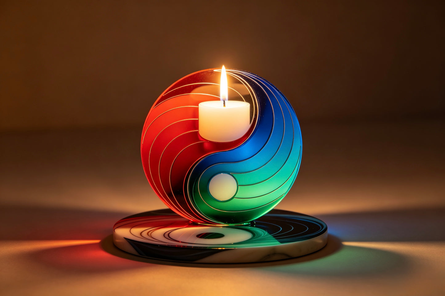 Tai Chi Spherical Candlestick