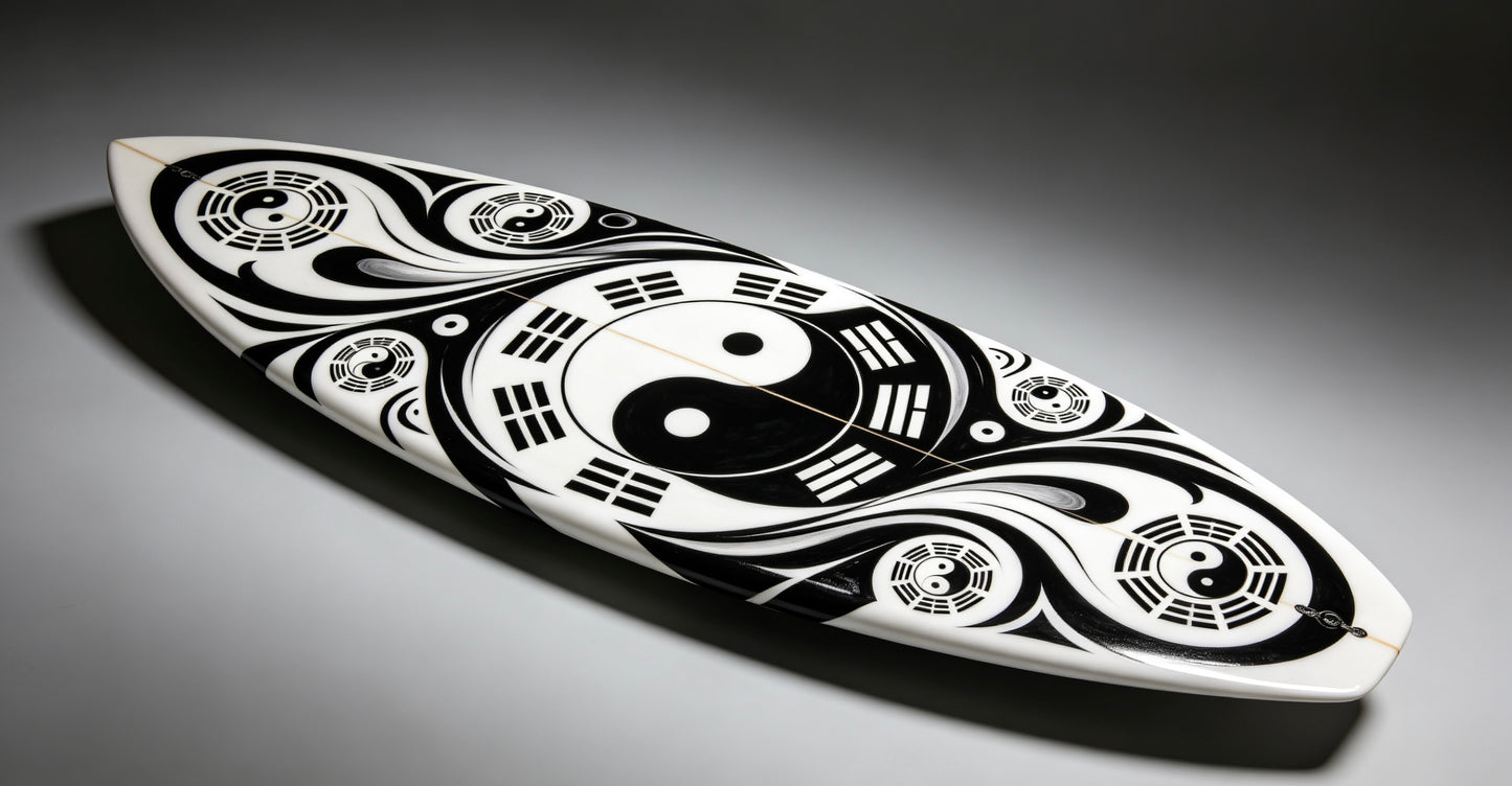 Tai Chi Pattern Surfboard