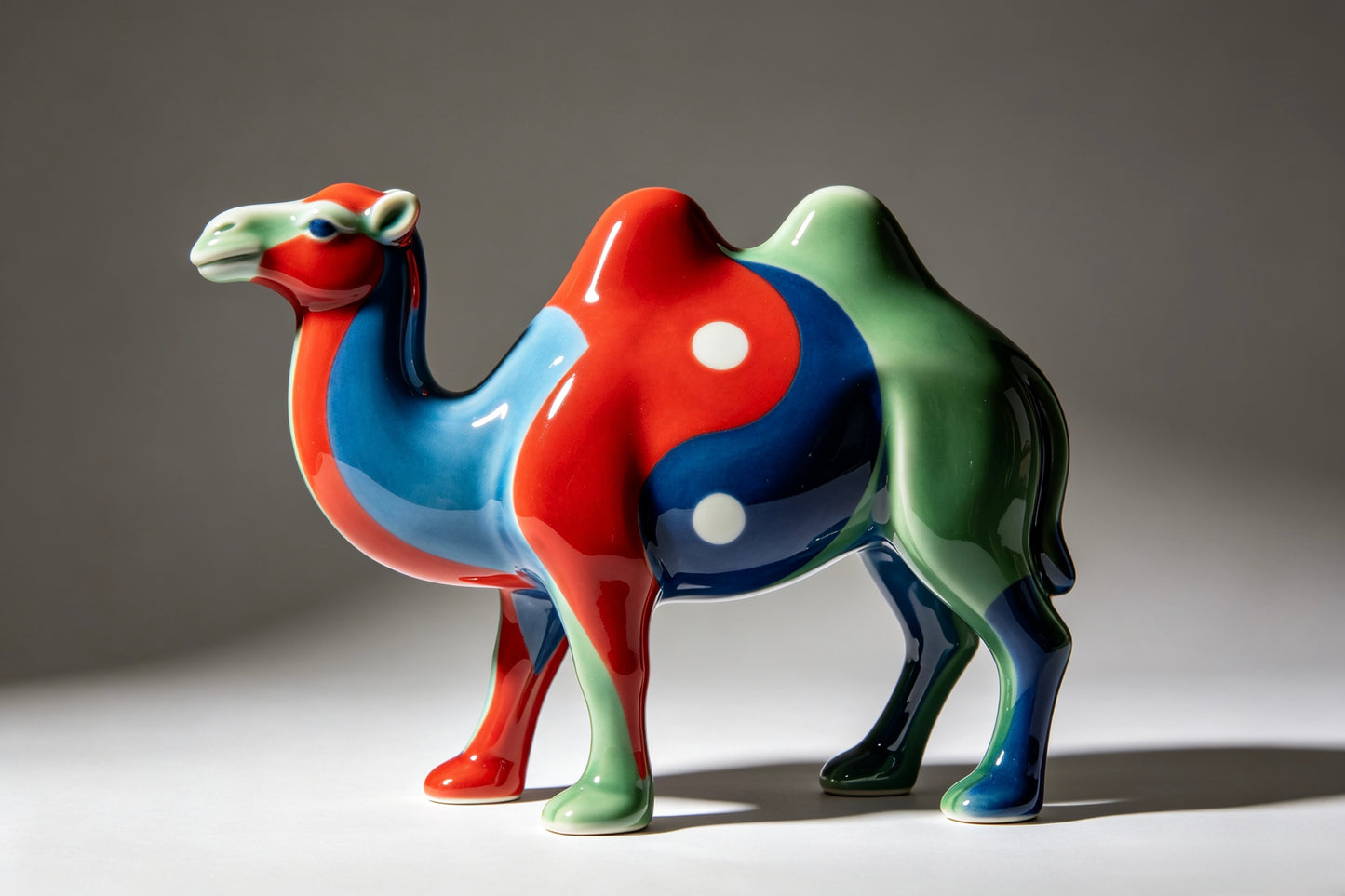 Tai Chi Camel Ceramic Ornament