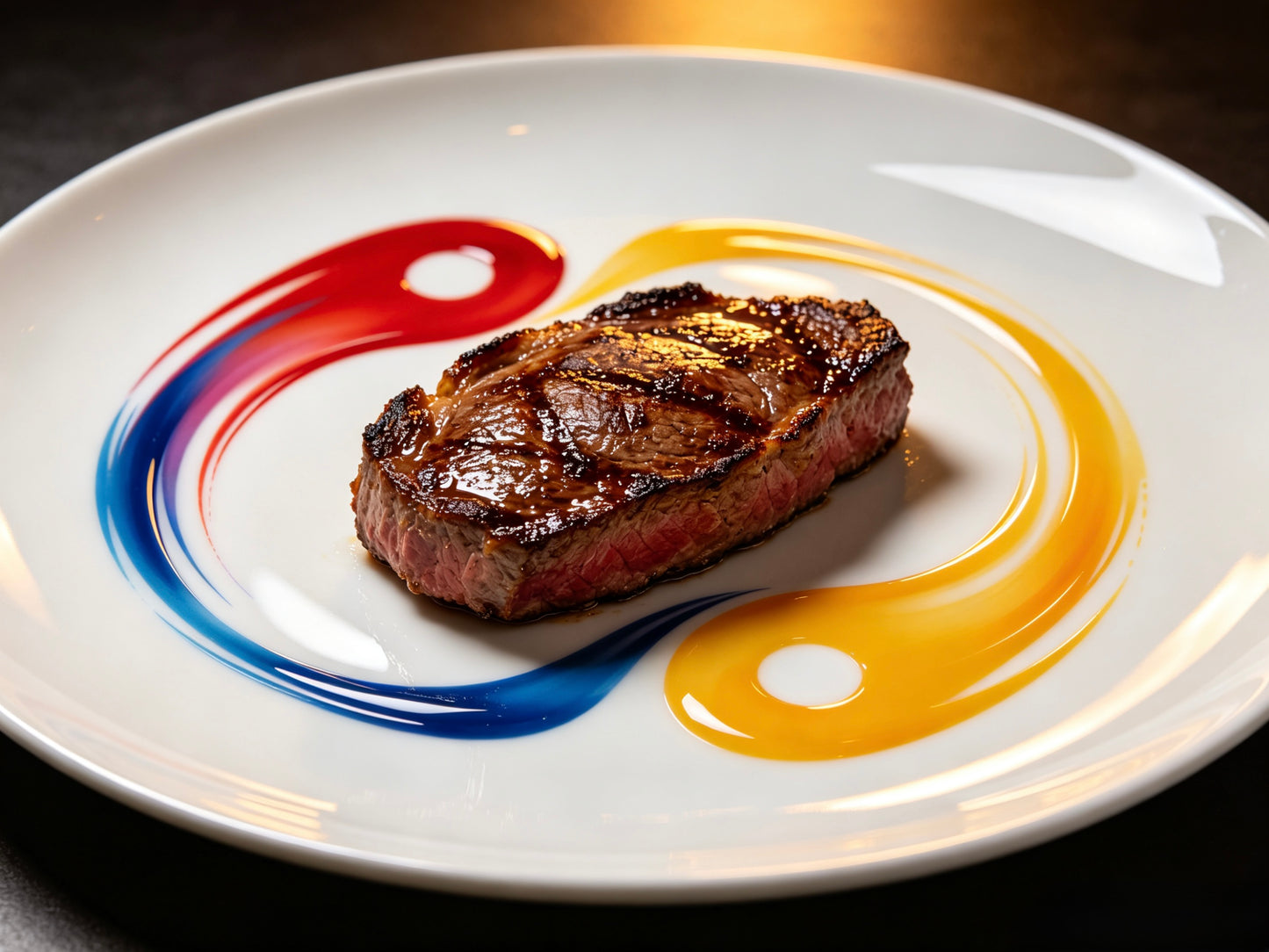 Tai Chi Main Course Porcelain Plate