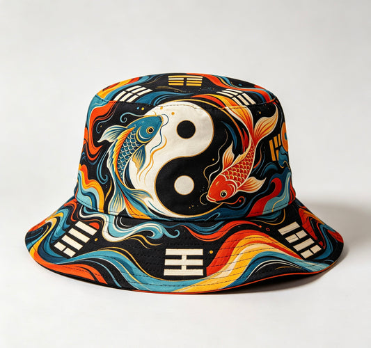 Tai Chi Pattern Hand Embroidered Hat