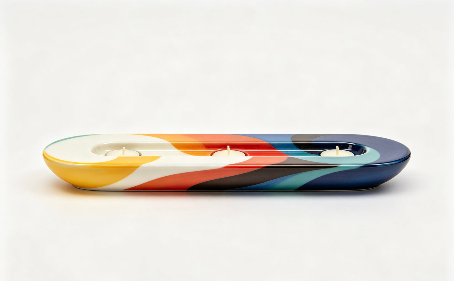 Tai Chi Rounded Corner Desktop Candlestick