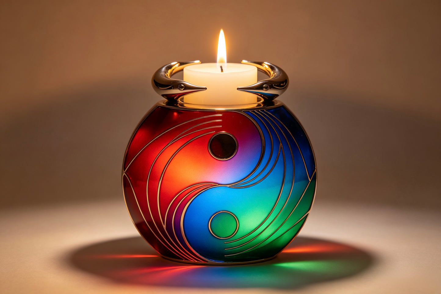 Tai Chi Spherical Candlestick