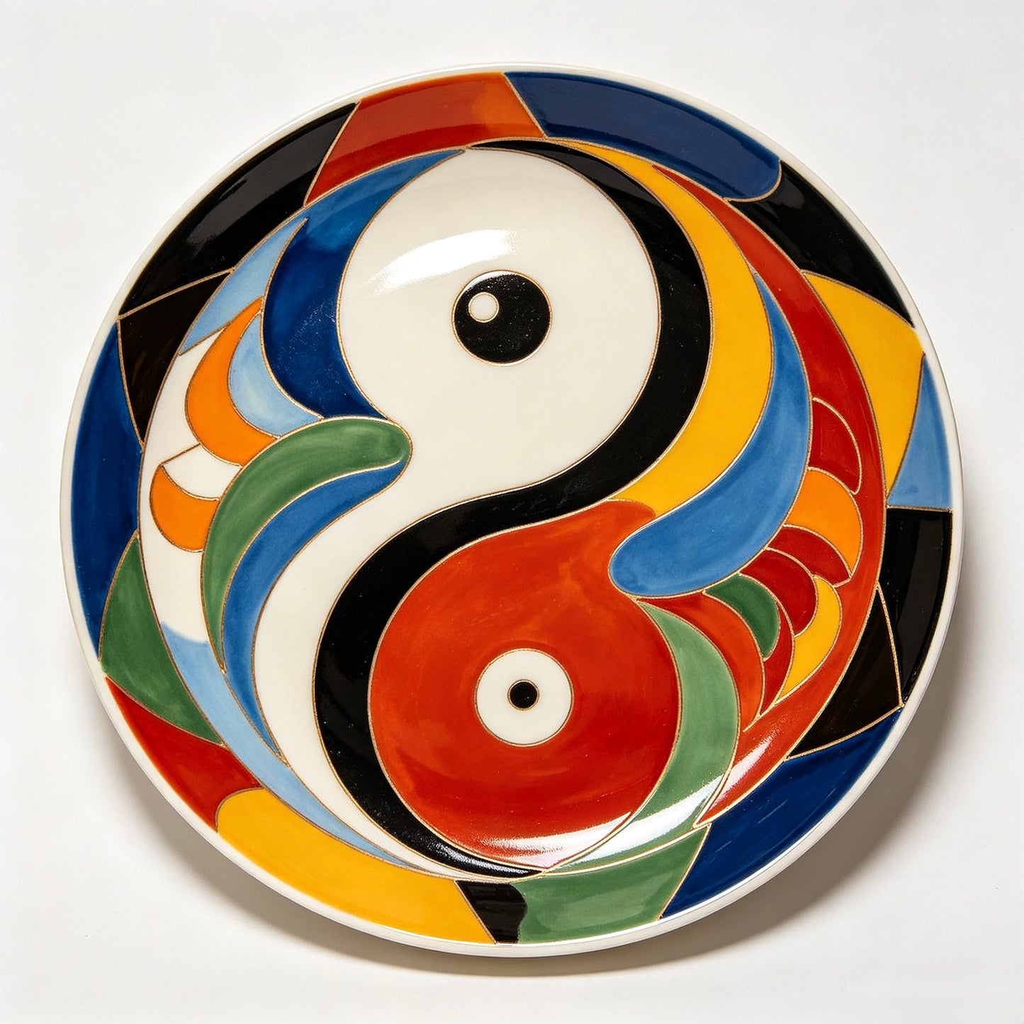Tai Chi Full Color Pattern Plate
