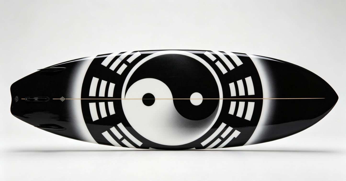 Tai Chi Pattern Surfboard