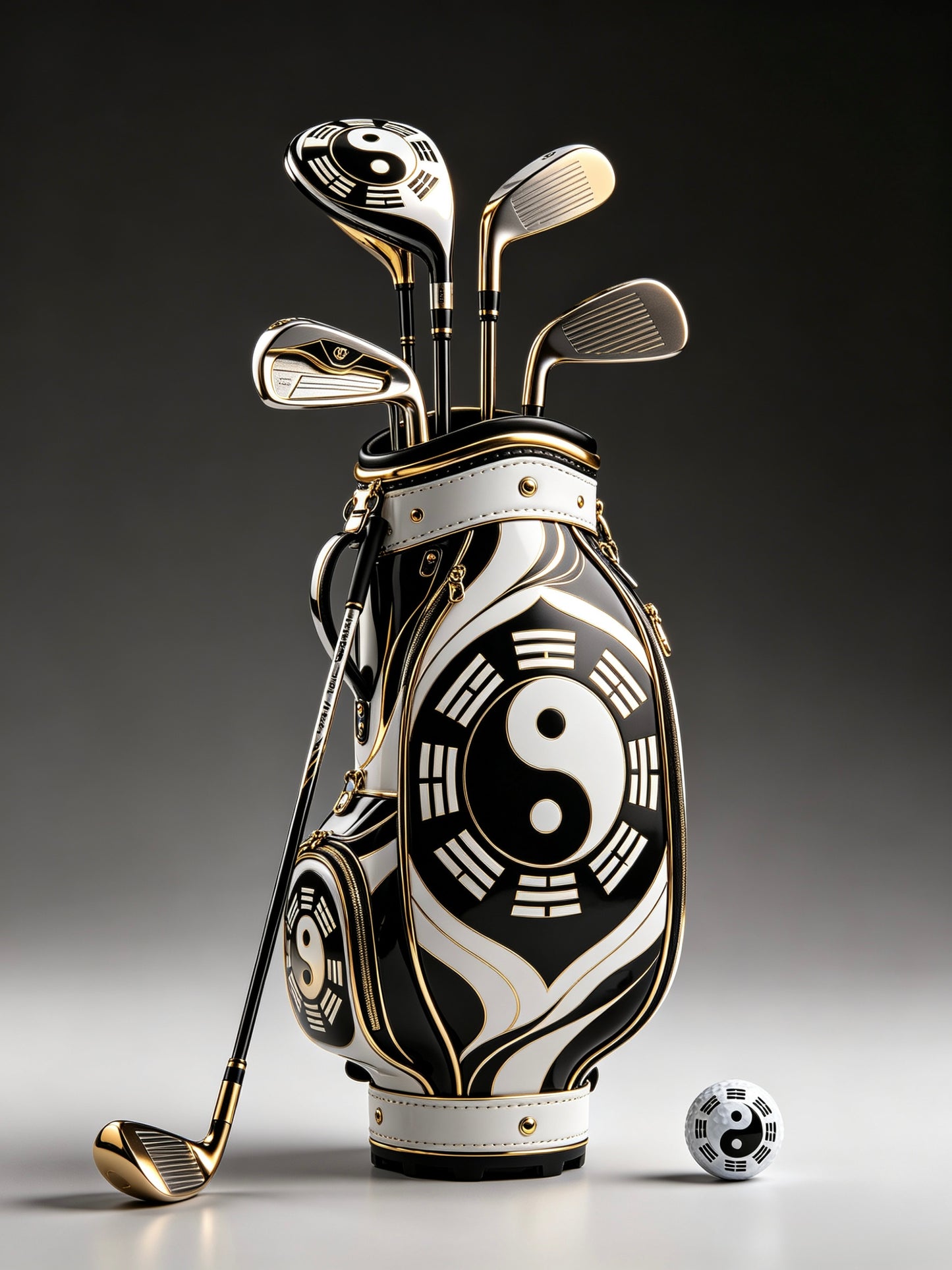 Handcrafted Tai Chi Embroidered Golf Bag