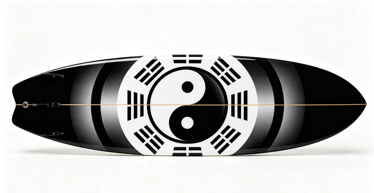 Tai Chi Pattern Surfboard