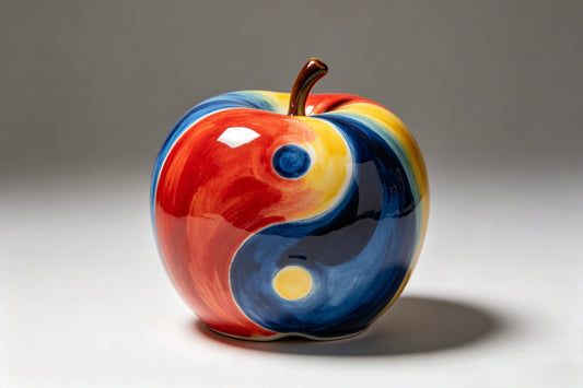 Tai Chi Ceramic Fruit Ornament