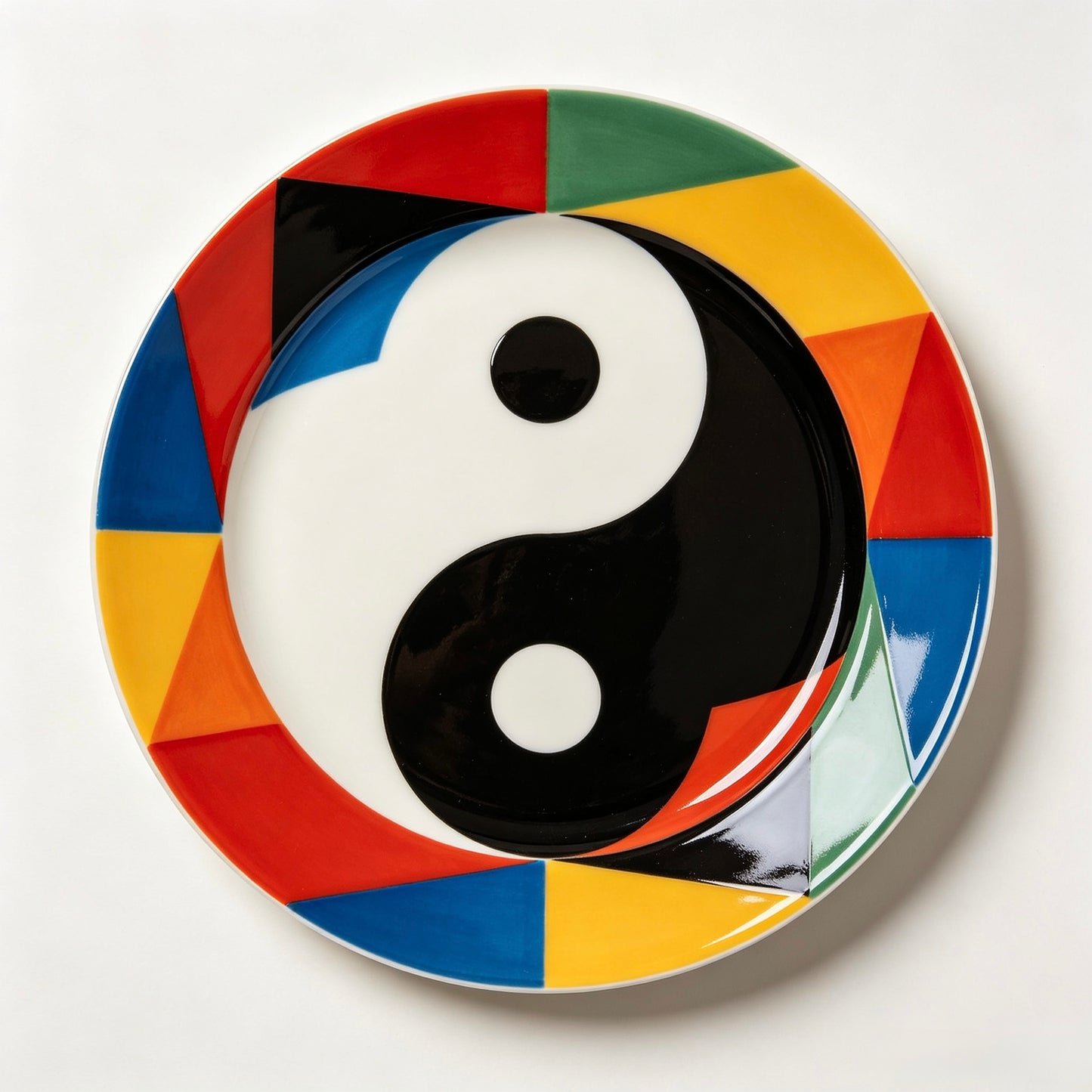 Tai Chi Full Color Pattern Plate
