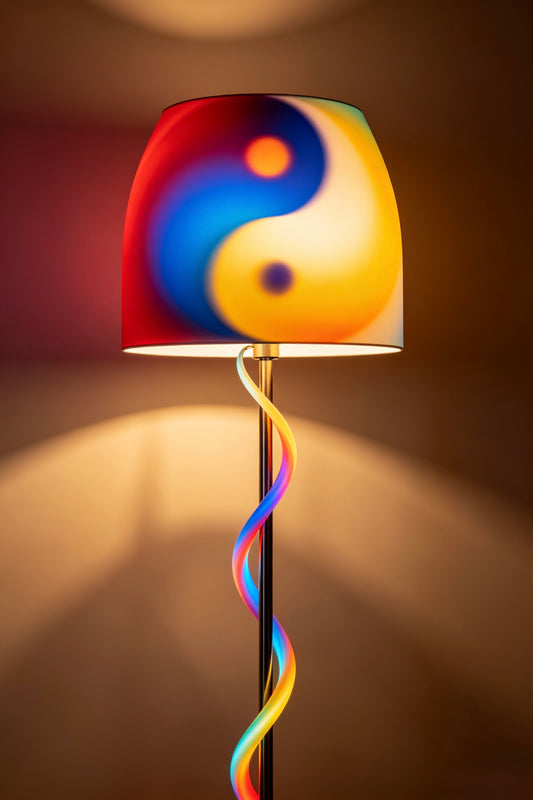 Tai Chi Straight Pole Floor Lamp
