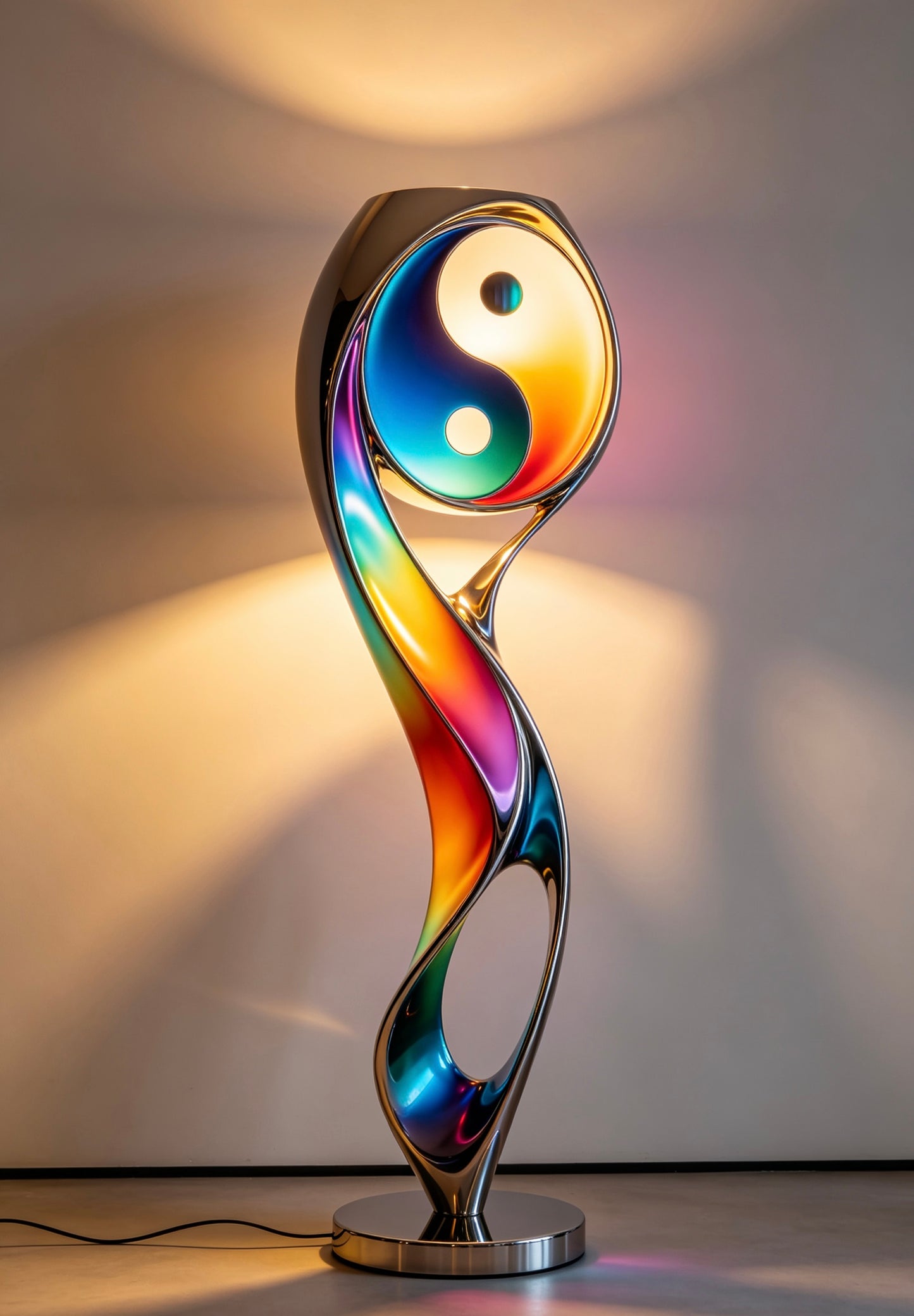 Tai Chi Thick Column Floor Lamp