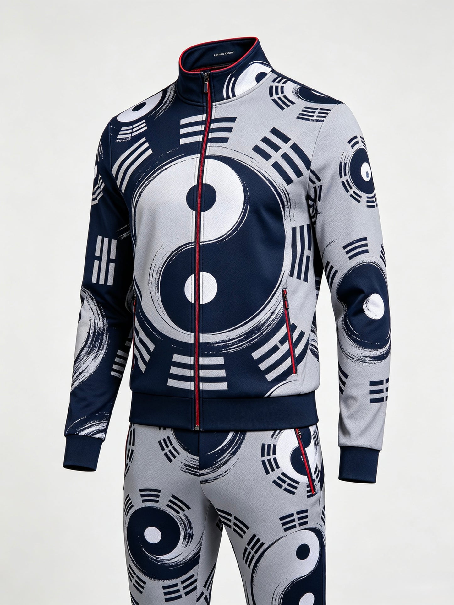 Tai Chi Silk Hand-Embroidered Golf Ensemble