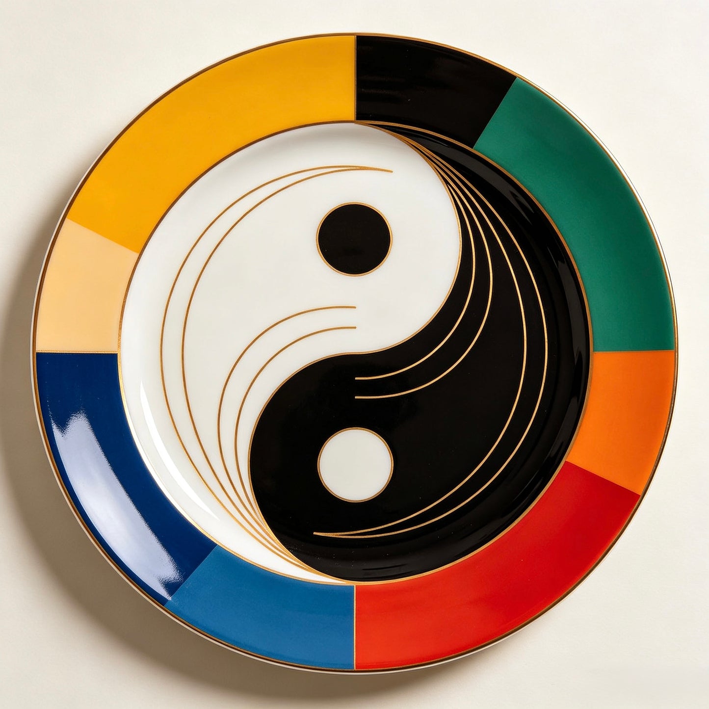 Tai Chi Full Color Pattern Plate