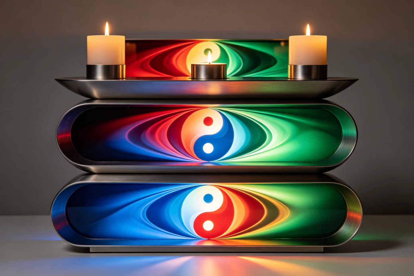 Tai Chi Three-Tier Tabletop Candle