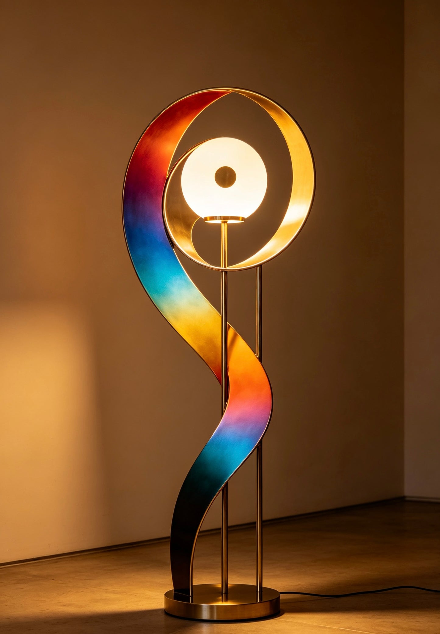 Tai Chi Thick Column Floor Lamp